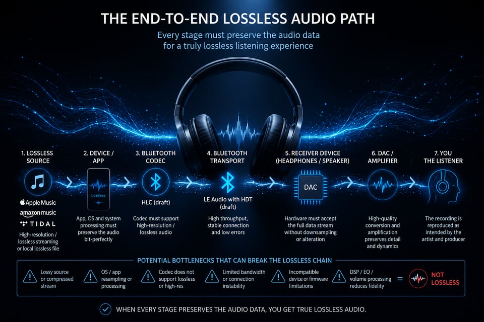 the end to end lossless audio path